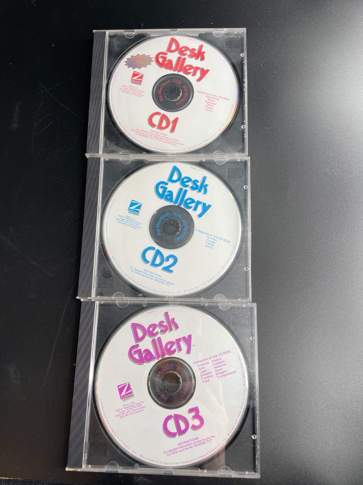 Images by Desk Gallery CD1, CD2, CD3 by Zedcor