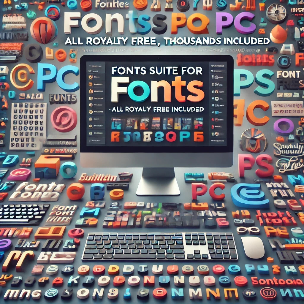 120,000 Royalty-Free Fonts USB | Fonts Design & Artwork Subscription Free