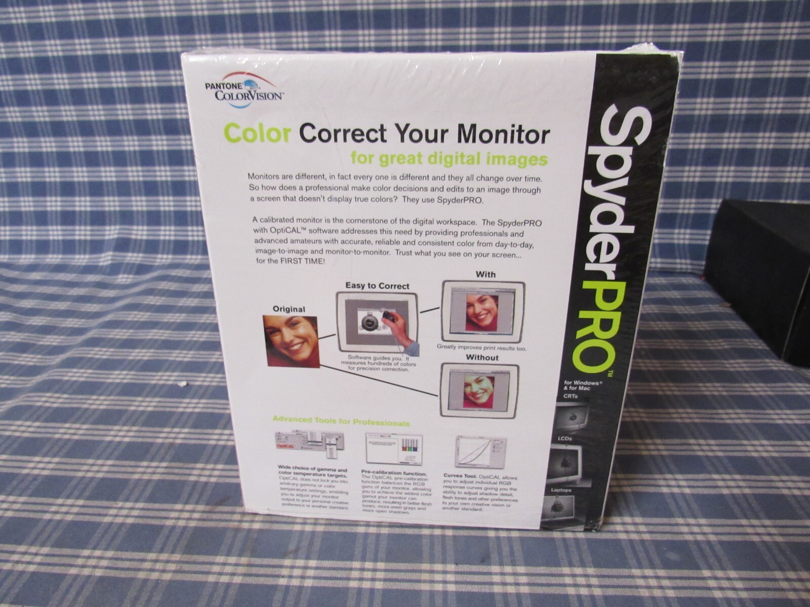 Pantone ColorVision Spyder Pro Install Software. (Excellent) FAST FREE SHIPPING.