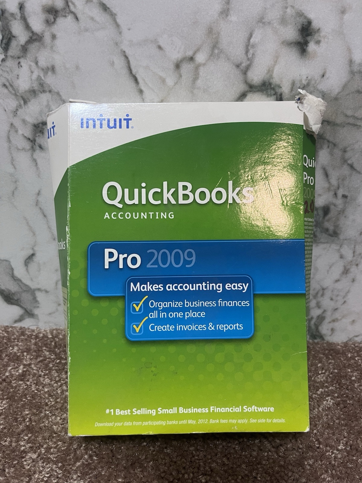 INTUIT QUICKBOOKS PRO ACCOUNTING 2009 FOR WINDOWS FULL RETAIL US VERSION A