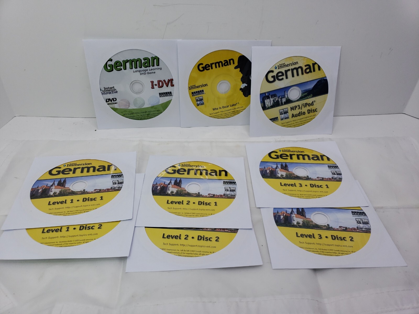 Topics Entertainment Instant Immersion German Levels 1, 2 & 3 PC Mac Computer