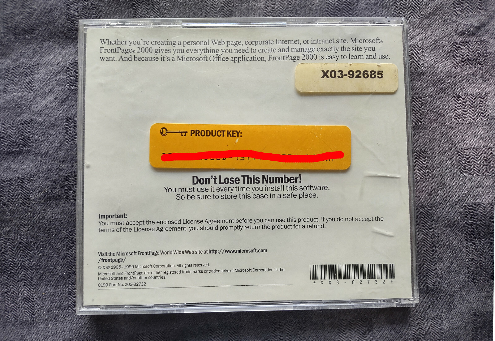 Microsoft Frontpage 2000 – Not for Retail Version Vintage Software for Windows