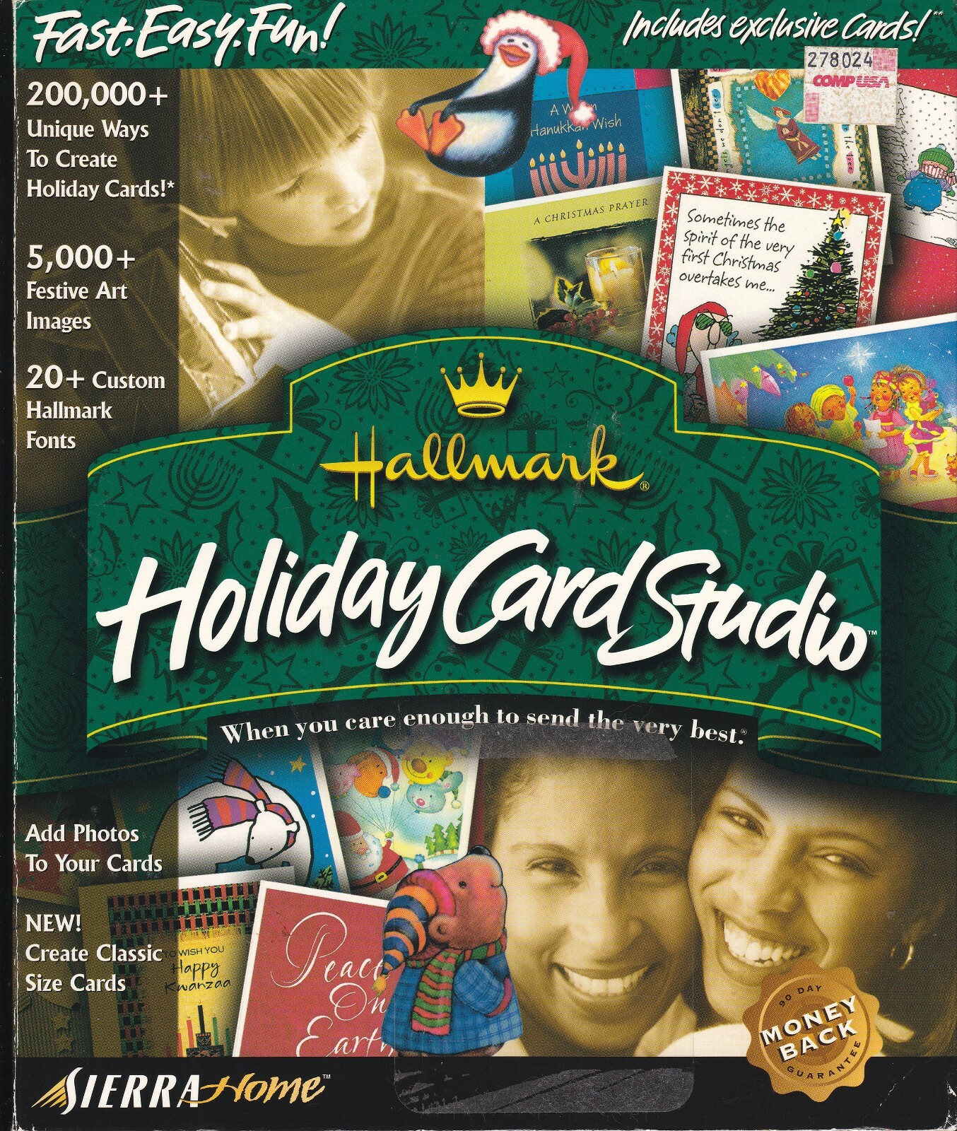 Hallmark Holiday Card Studio Software Windows 98 Craft Print Cards