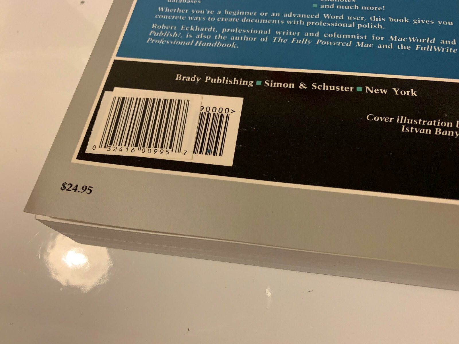 INSIDE WORD MACINTOSH BOOK ECKHARDT COLLECTIBLE 0-13-964578-0 LAST ONE