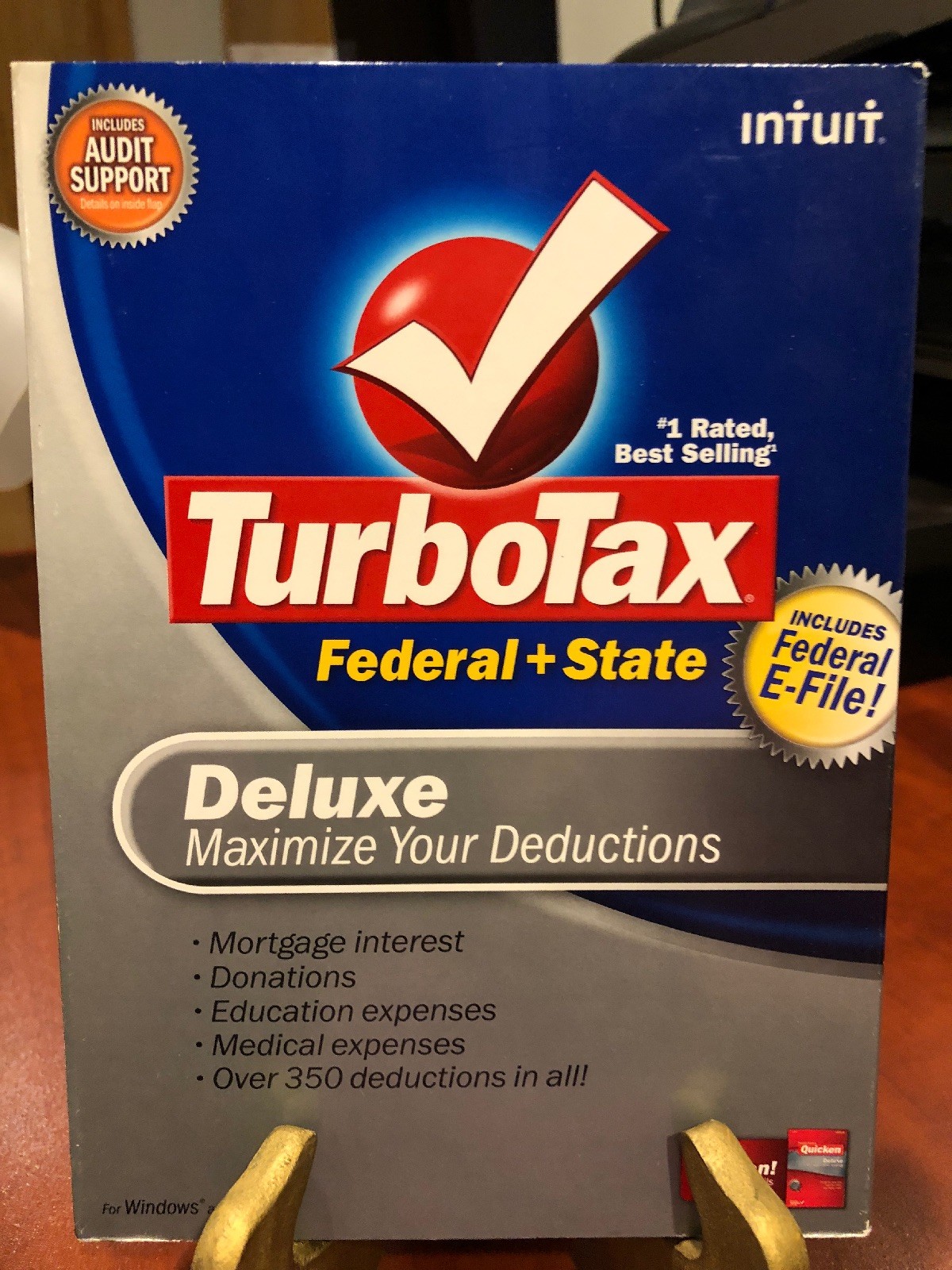 TurboTax Federal + State Deluxe 2008 for Windows/Mac with eFile/LN!