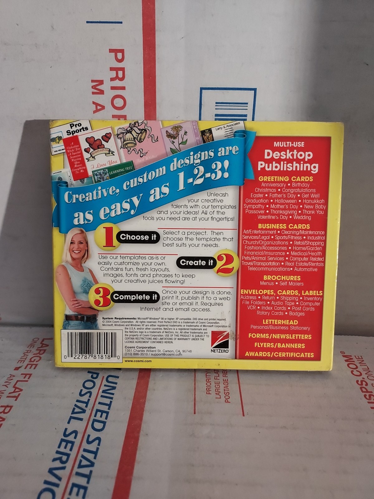 Print Perfect DVD 60,000+ Clip Art Images and More Cosmi 2004 No Keycode – #162g