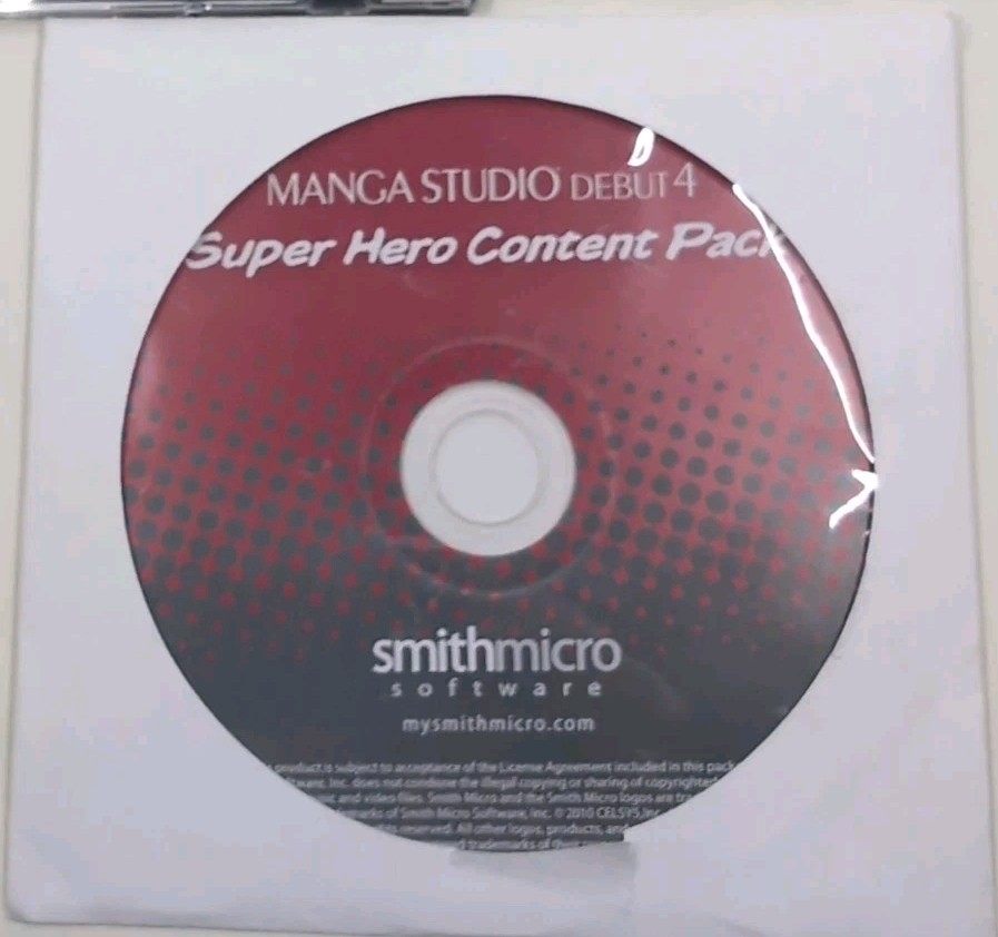 Manga Studio Debut 4 + Super Hero Pack Add-on COMPLETE PC & Mac Animator