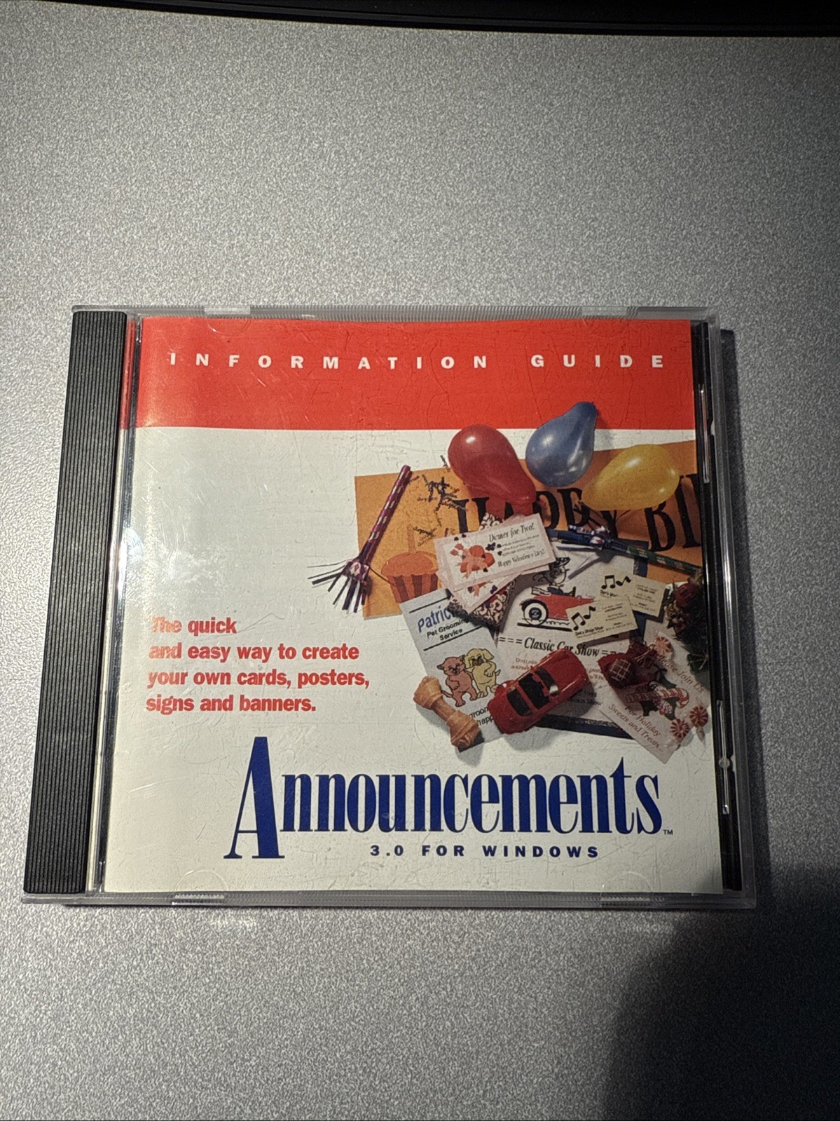 Announcements 6.0 Deluxe Version For Windows (Win 3.1 & 95) (Vintage PC CD-ROM)