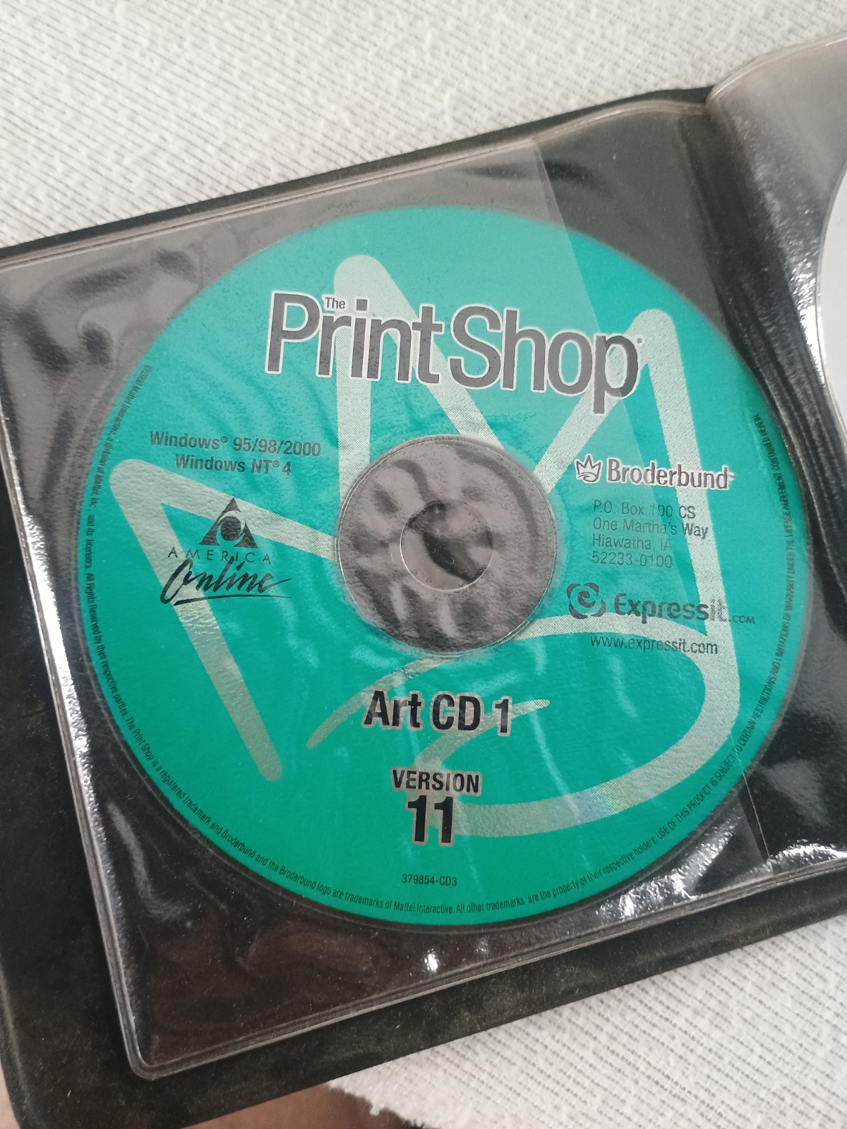Vintage Broderbund The Print Shop Deluxe 11 Desktop Publishing Software CD