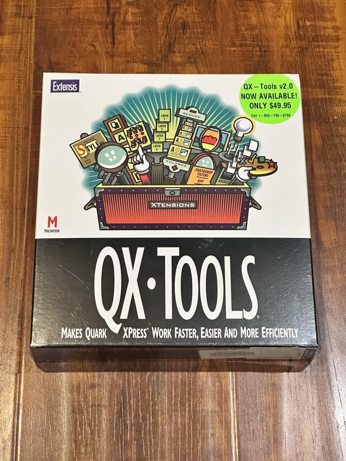 Rare Vintage 90’s Extensis QX-Tools Mac for QuarkXPress – New & Sealed