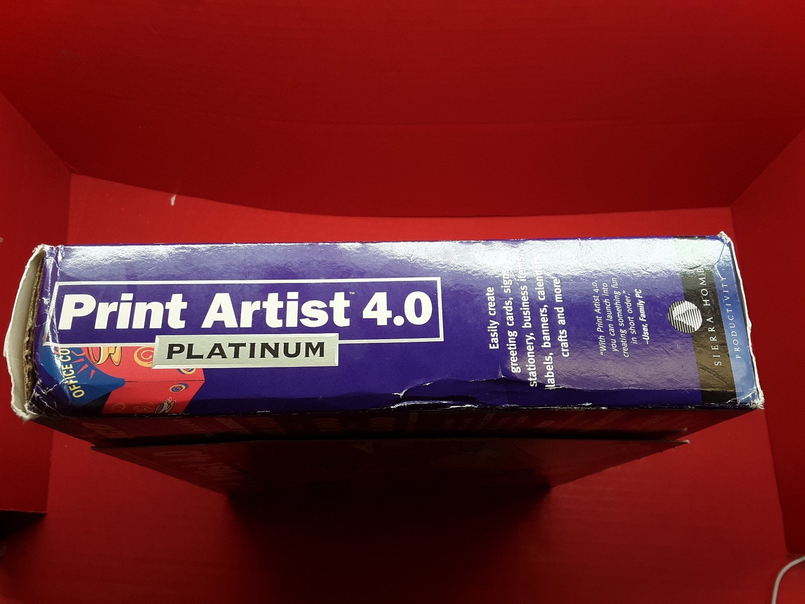 PRINT ARTIST 4.0 PLATINUM 1996 SIERRA HOME 4 CD