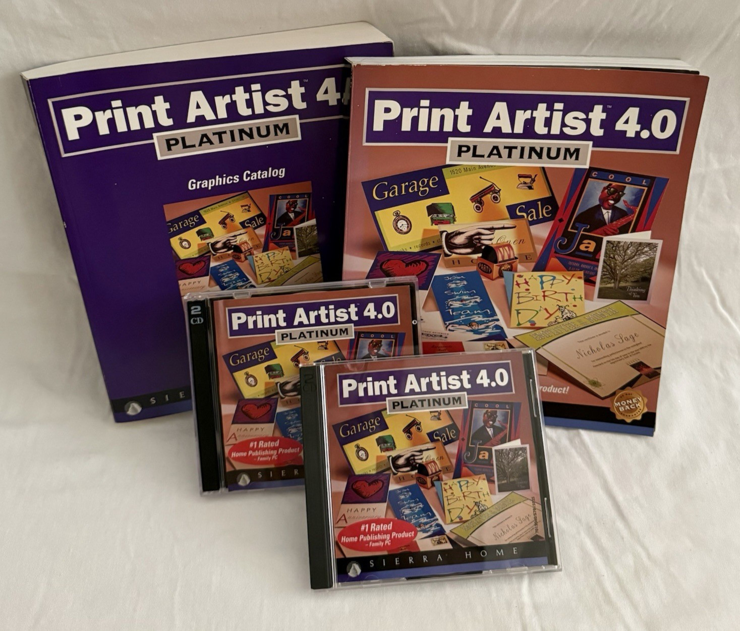 Vintage Print Artist 4.0 Platinum 4 CDs for PC & Manuals by Sierra Home