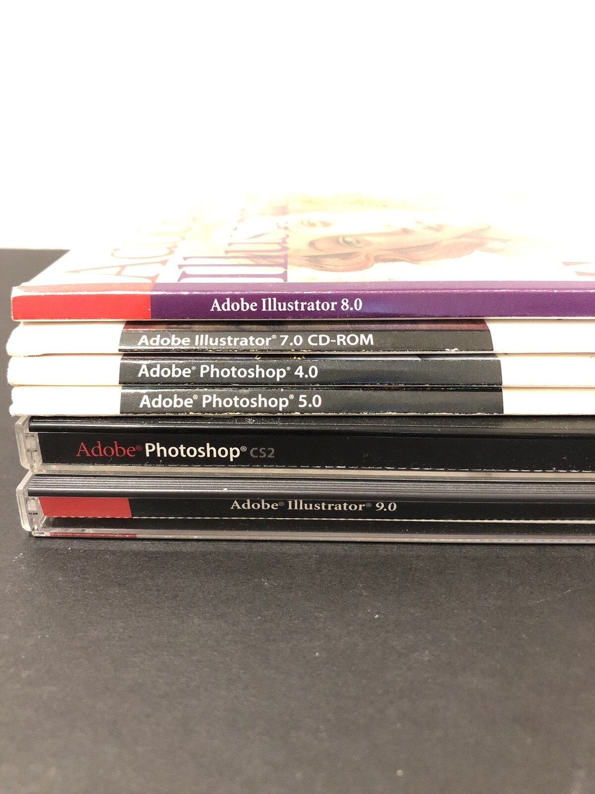 Adobe Photoshop Illustrator Bundle Lot 4.0 5.0 7.0 8.0 9.0 Software CS2 NO KEYS