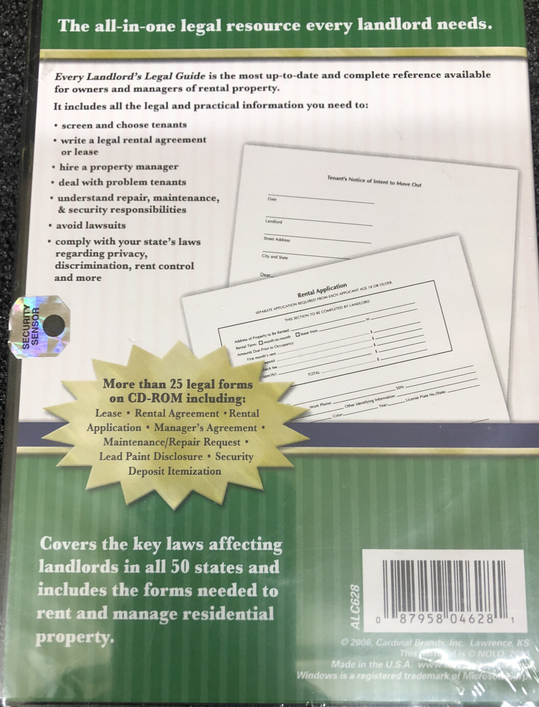 Adams Every Landlord’s Legal Guide For PC/Mac Disc New Sealed