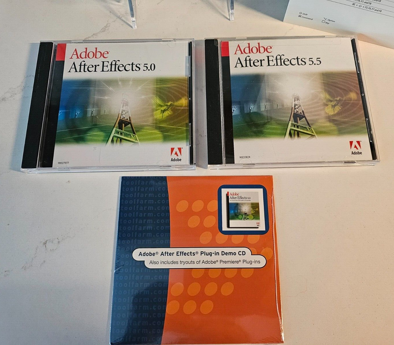 Adobe After Effects 5.0 & 5.5 Software Apple Macintosh w/ User Manuals & Plugin!