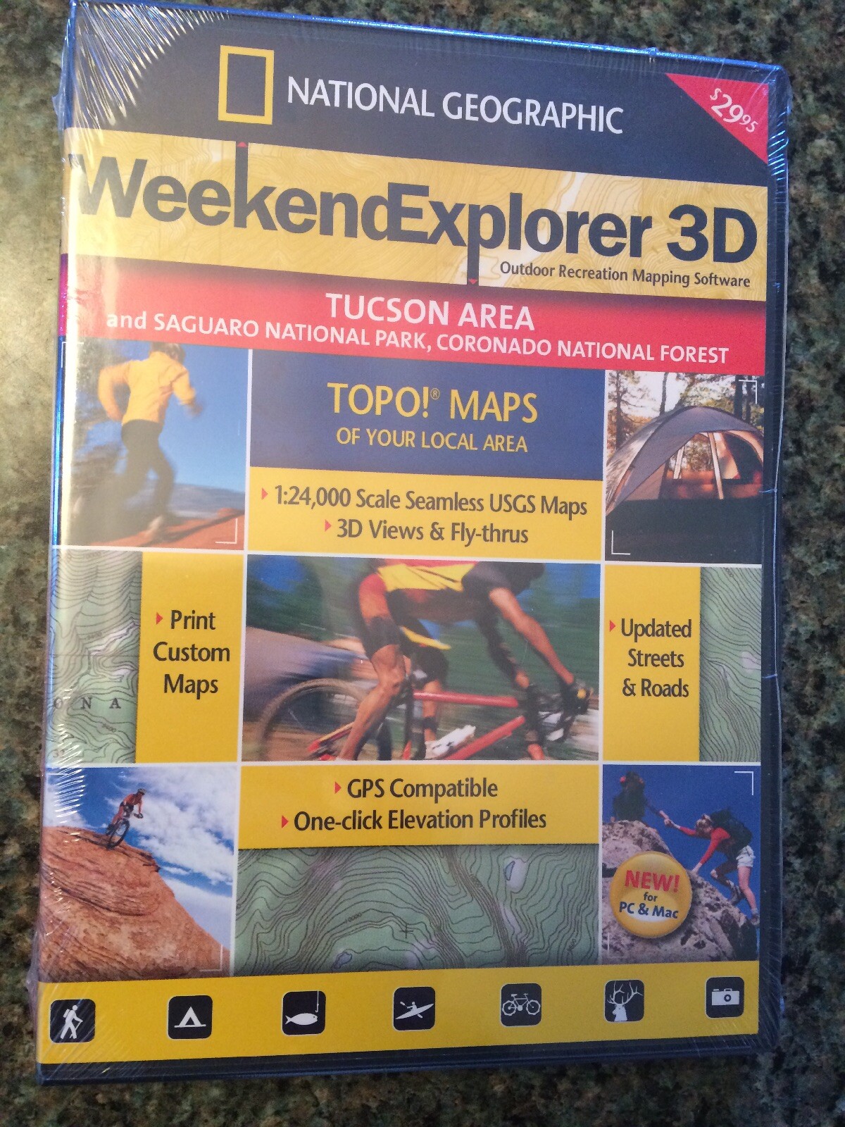 2007 National Geographic TOPO! Outdoor Mapping Software – Tucson Area – Saguaro