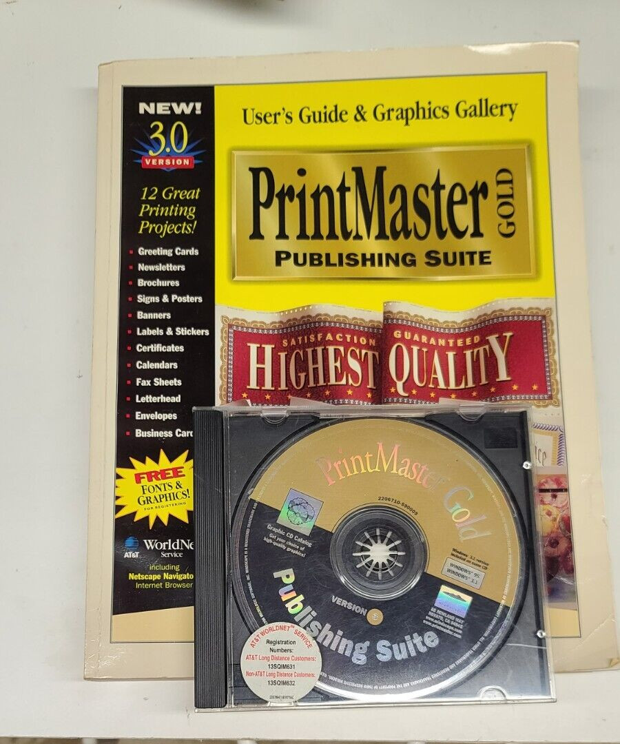 Printmaster Gold Publishing Suite Version 3.0