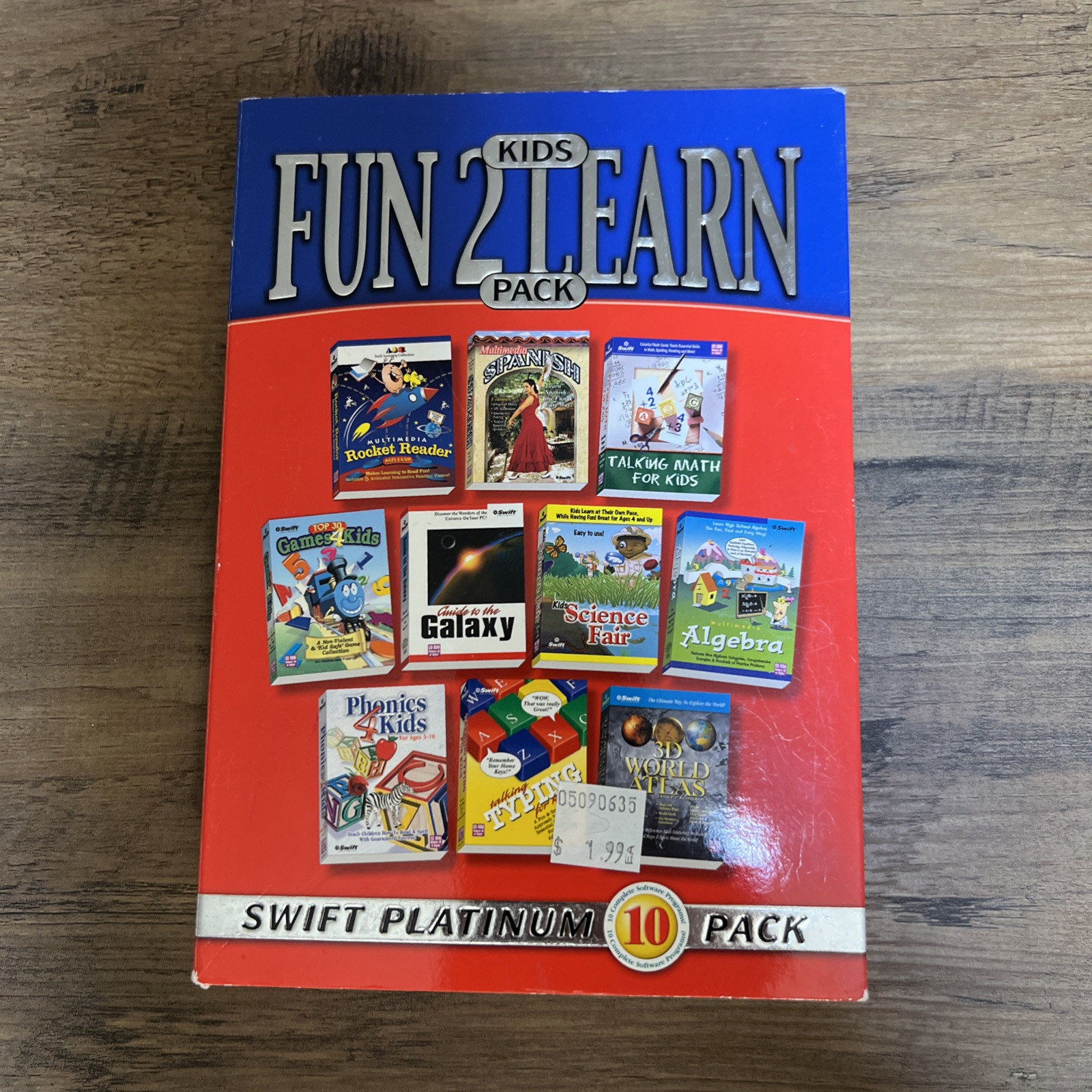 Fun 2 Learn Kids Pack 10 Complete Software Programs by COSMI Windows 2001