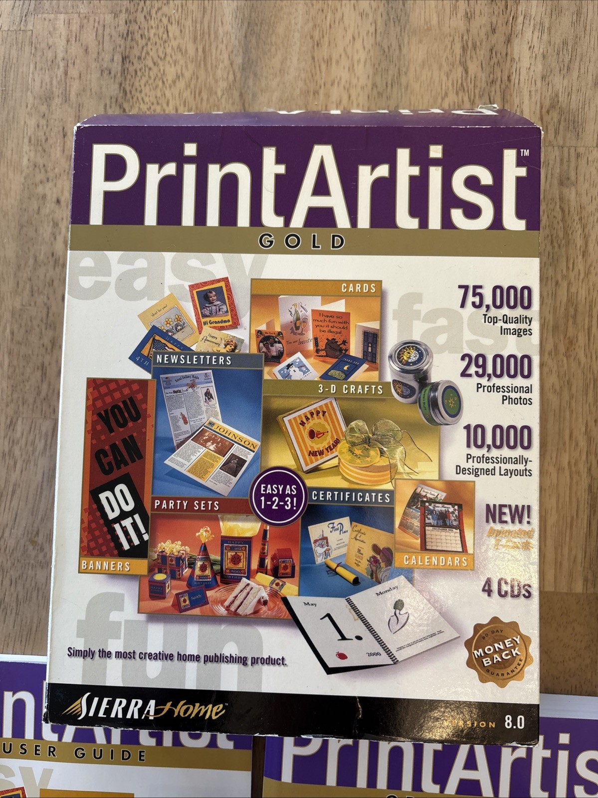Sierra Print Artist Gold 8.0 With Books, 3 Of 4 CDs And Bonus CD Free Shipping!