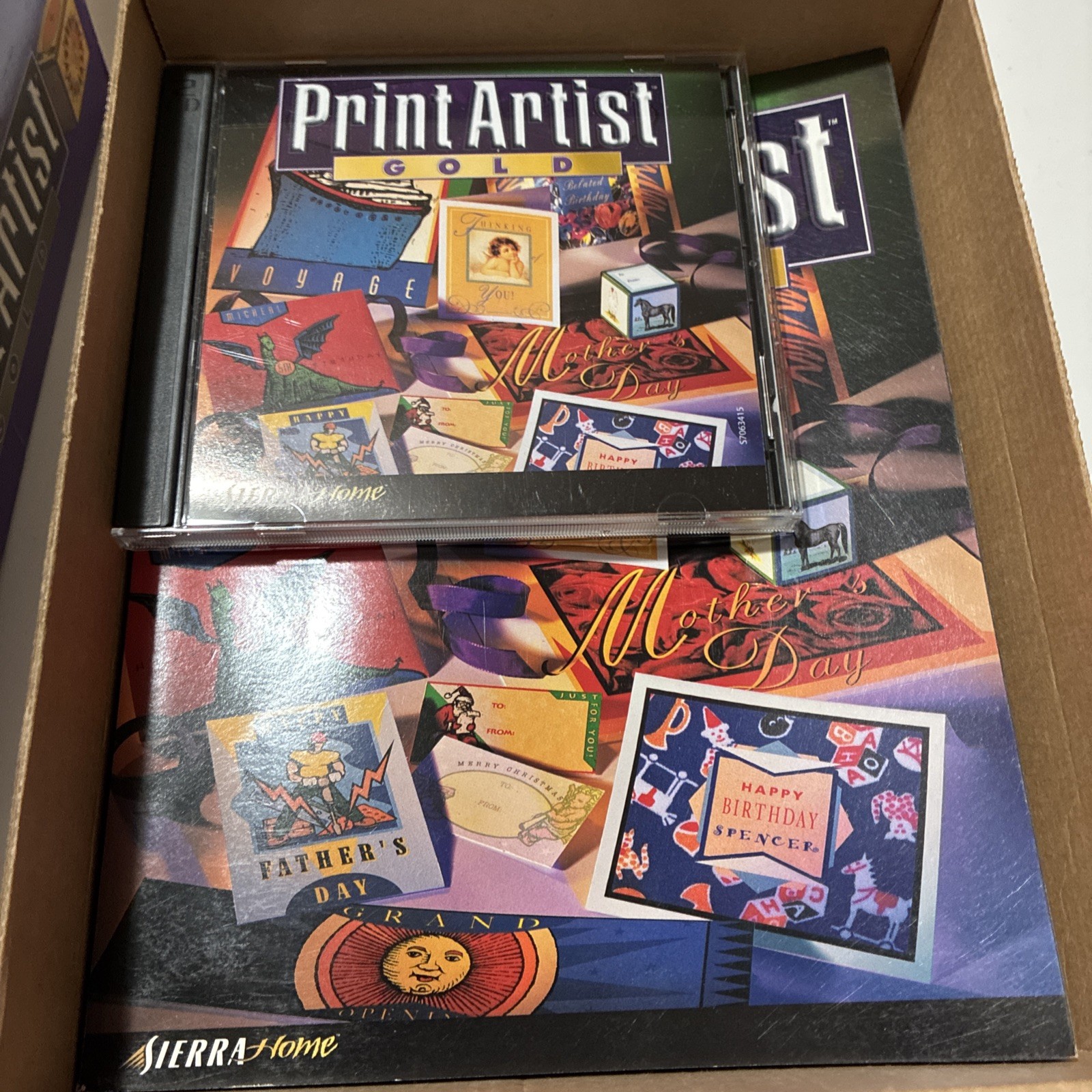 Vintage Print Artist Gold software by Sierra Home, for Windows 95 /Mac CD Rom