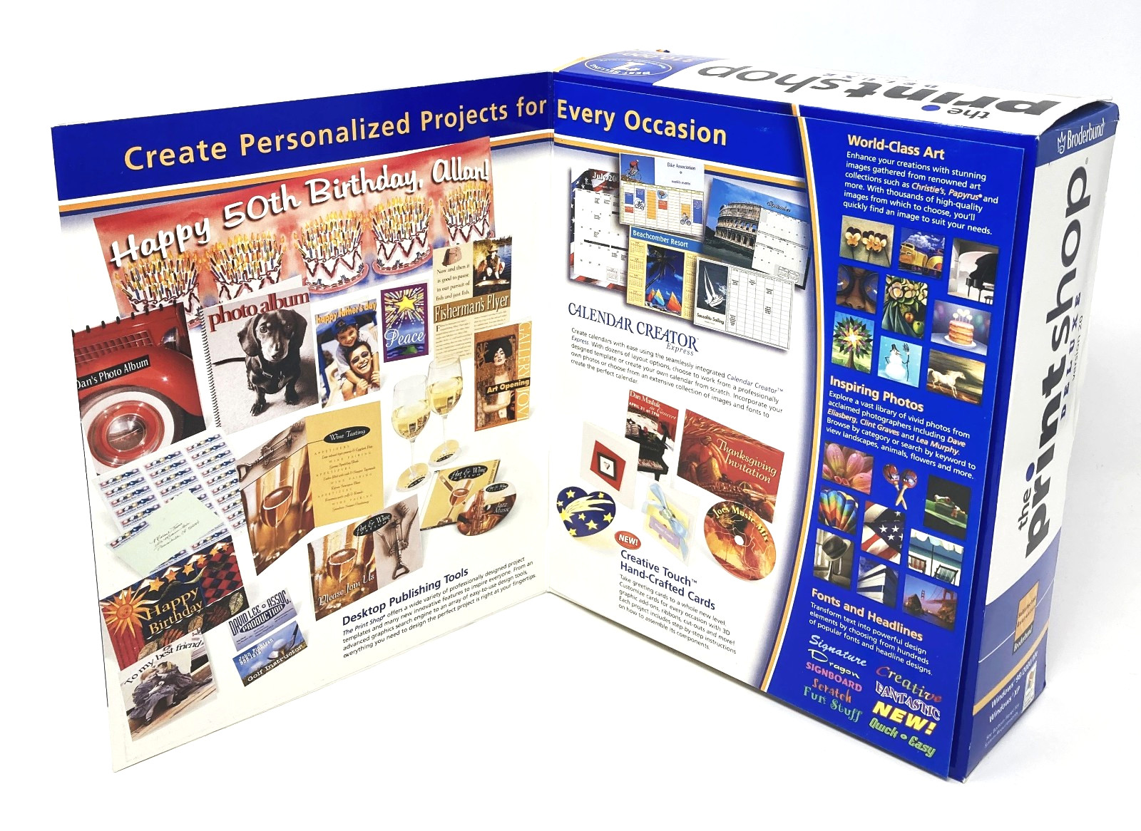 Vintage Broderbund The Print Shop Deluxe Version 20 PC Software Clip Art NEW