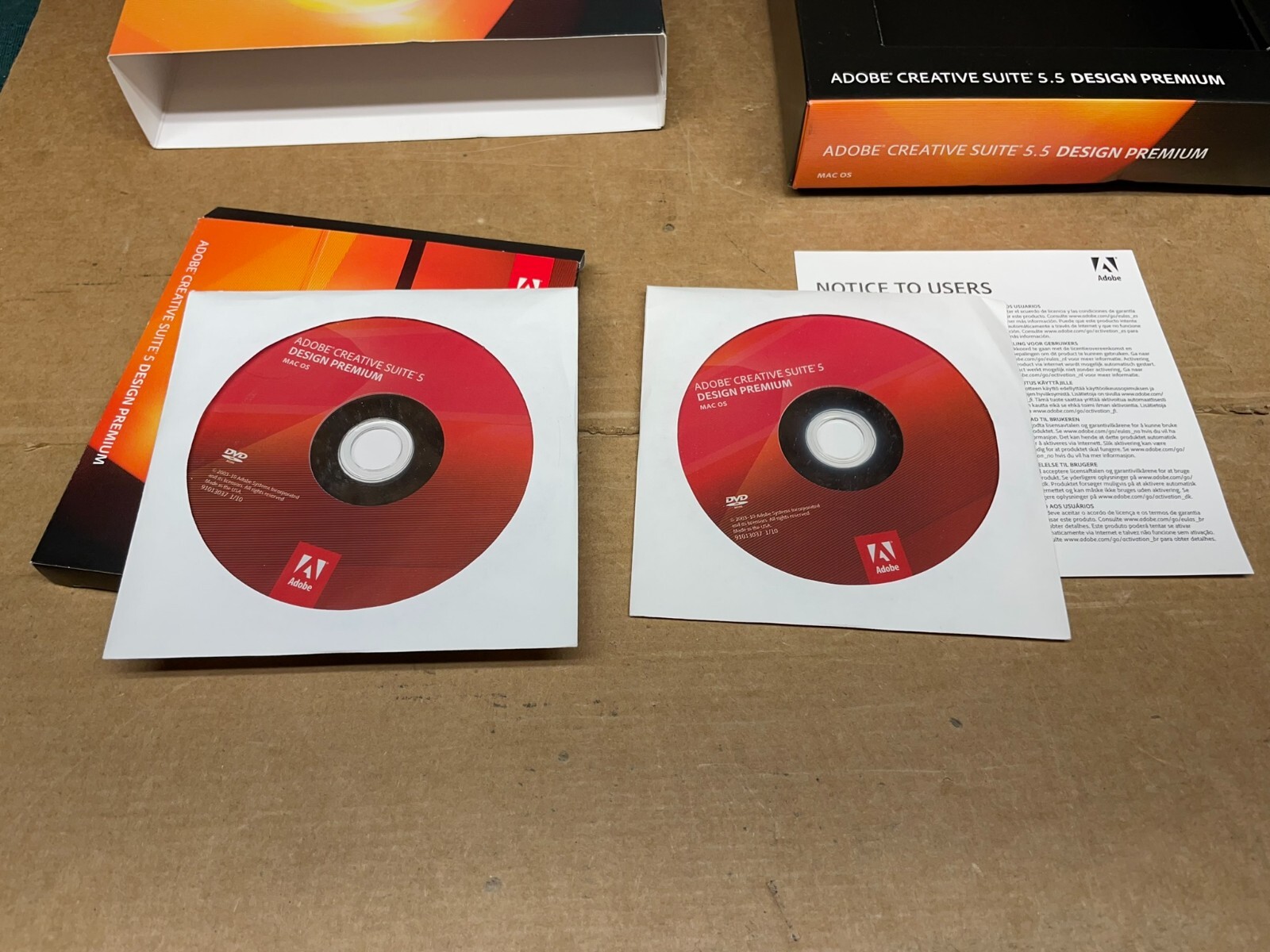 Adobe Creative Suite 5.5 Design Premium CS5.5 for MAC OS 1-User 2-Devices