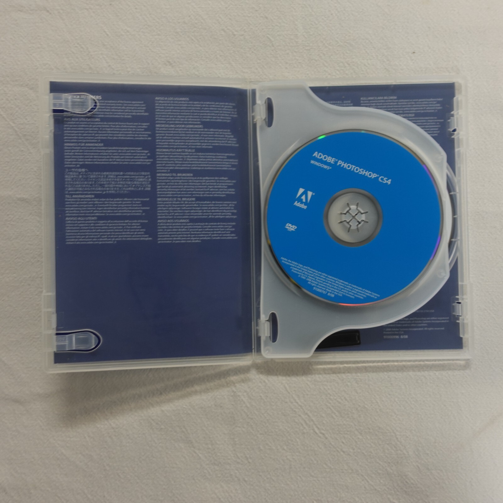 Adobe Photoshop CS4 Extended For Windows Retail Version 2 Disc w/ Serial Number