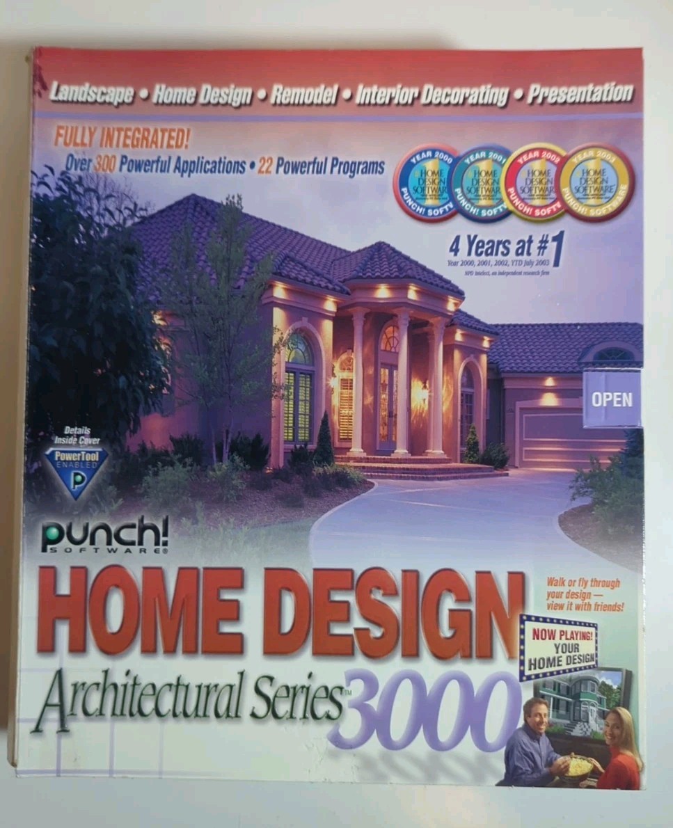 Punch Home Design Architectural Series 3000 for Windows 98 to XP – No Software