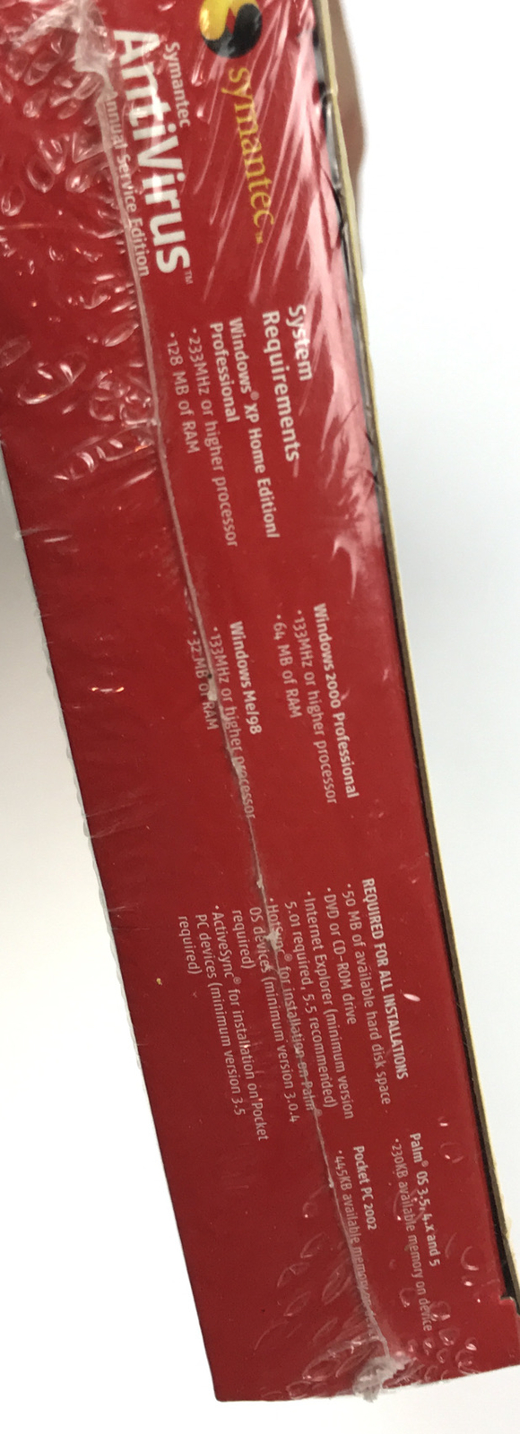 Symantec AntiVirus for Handhelds Annual Service Edition! NÉW Sealed in Box!