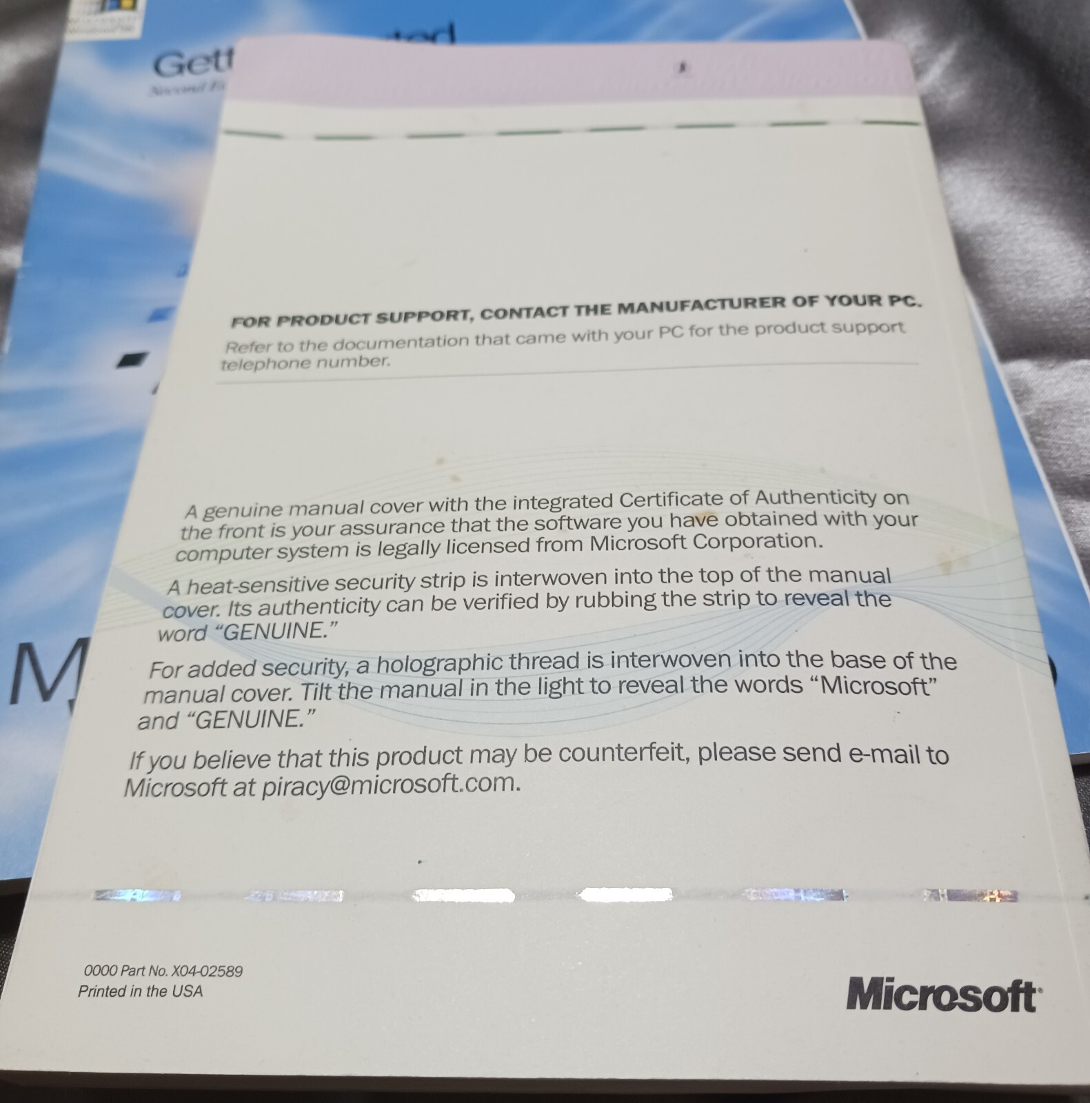 Microsoft-Windows 98 Getting Started 2nd Edition Two Booklets/CD Rom/Product Key