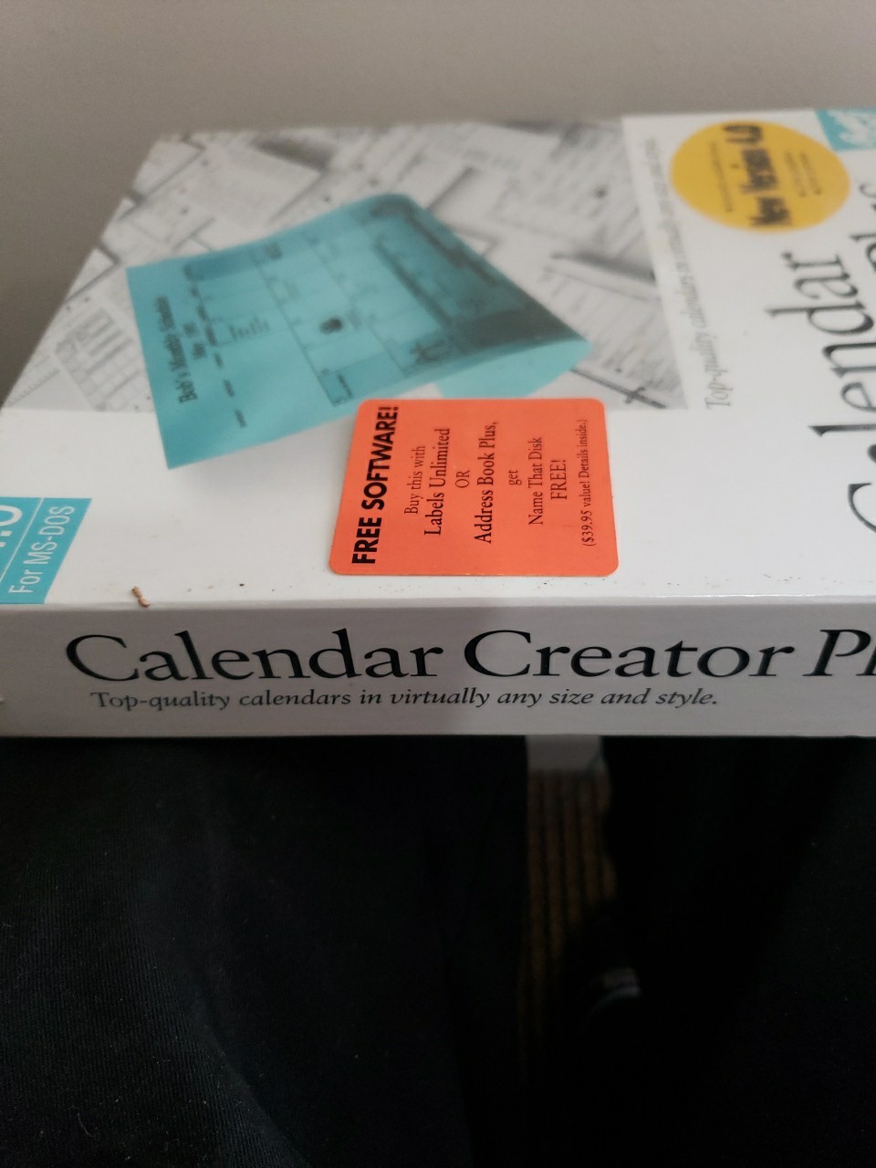New Vintage Calendar Creator Plus Version 4.0 for MS-DOS New in Sealed Box LOOK!