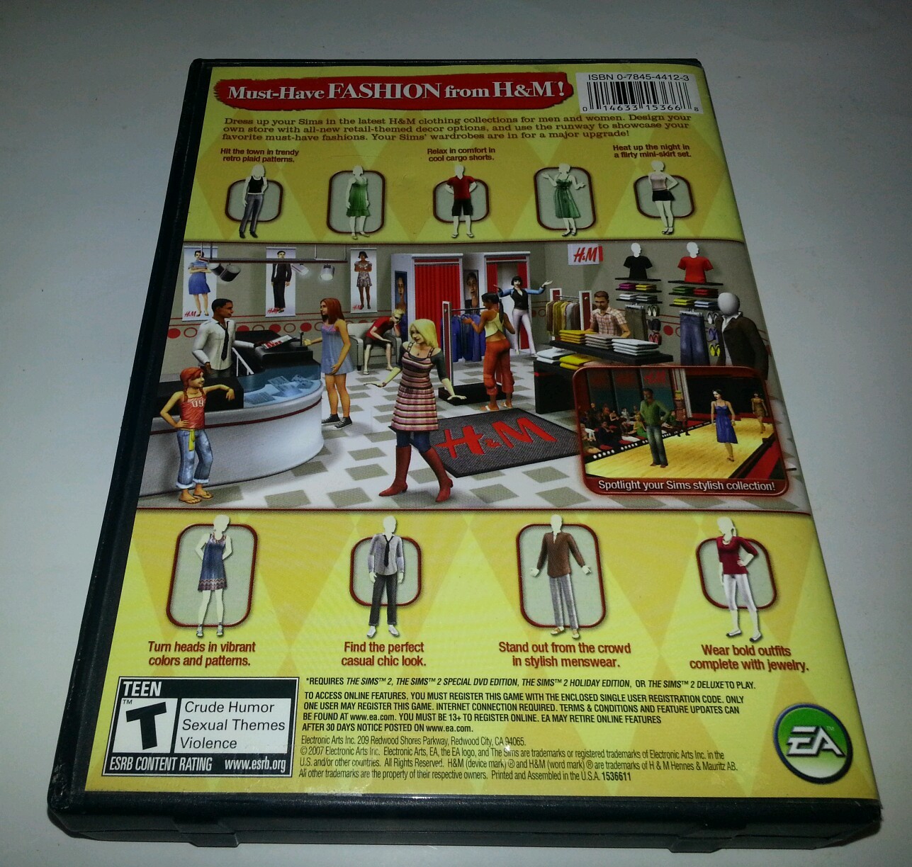 Electronic Arts The Sims 2 H&M Fashion Stuff “NEAR MINT DISC” Complete