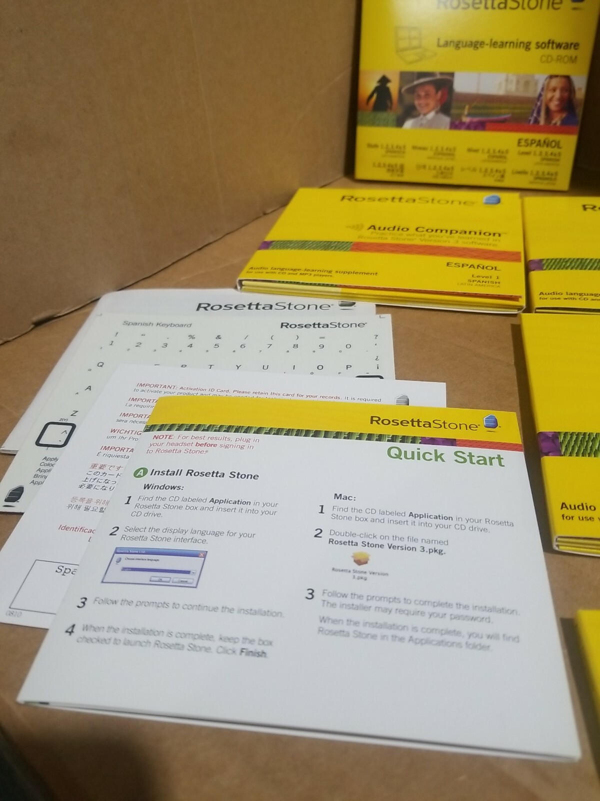 Rosetta Stone 3 Spanish (Latin America) Level 1,2,3,4 & 5 for PC, Mac