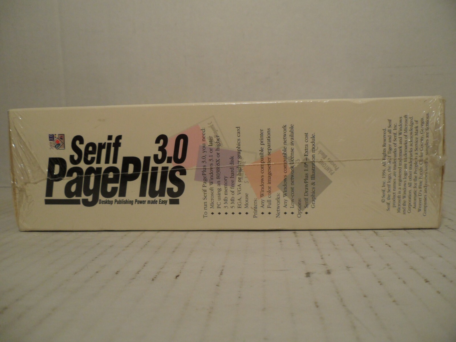 Serif 3.0 Page Plus Desktop Publishing Includes CD-ROM NEW Factory Sealed!
