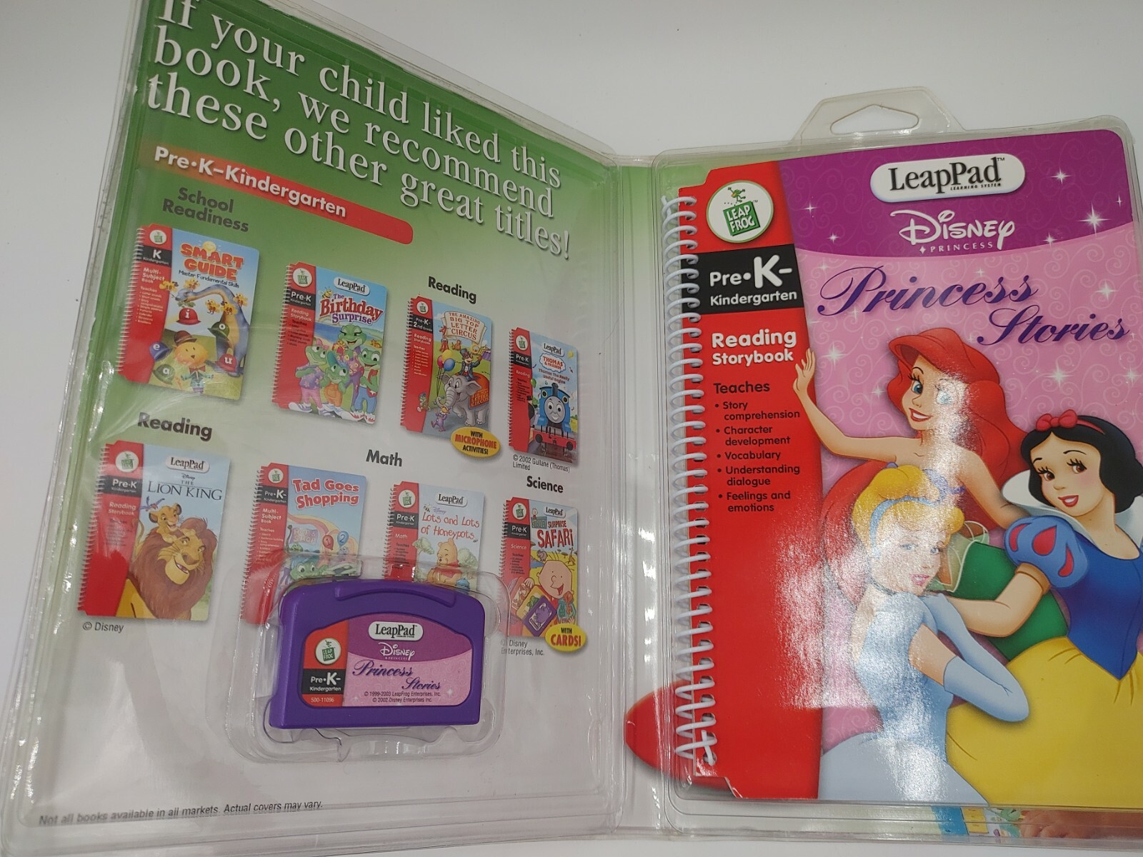 LeapPad Leap Frog Disney Princess Stories Reading Storybook & Cartridge Pre-K
