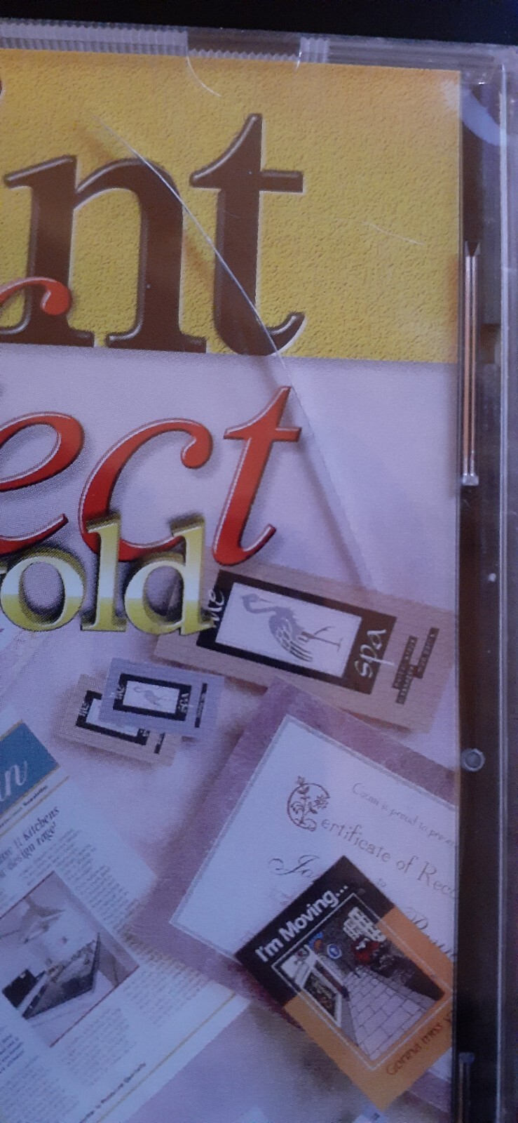 Print Perfect Gold Instant Publishing CD **CRACKED CASE AND A STICKER**