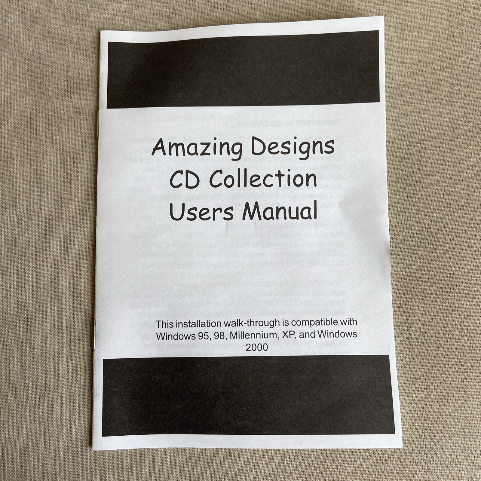 Amazing Designs: Embroidery Solutions (PC CD-ROM 2002) AD-PROMO4 Software Demo +
