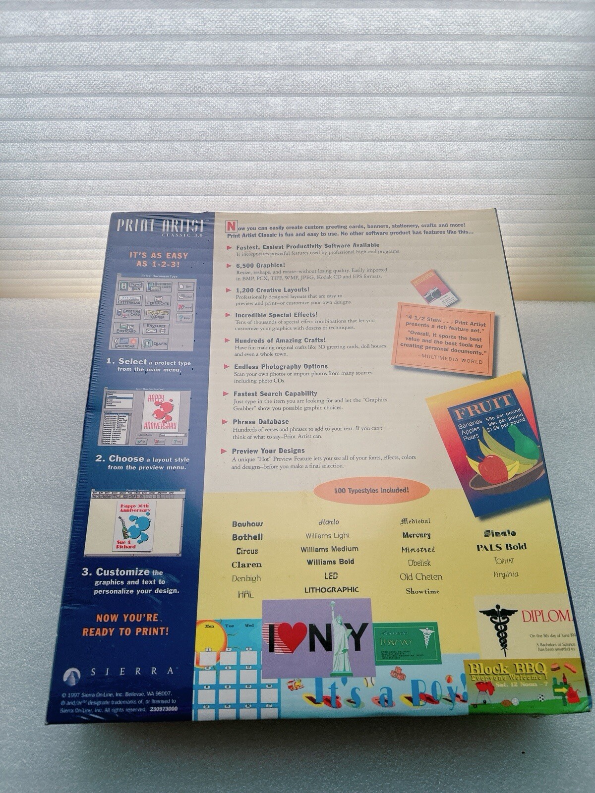 Brand New – Print Artist Classic 3.0 – Sierra Home – CD Big Box