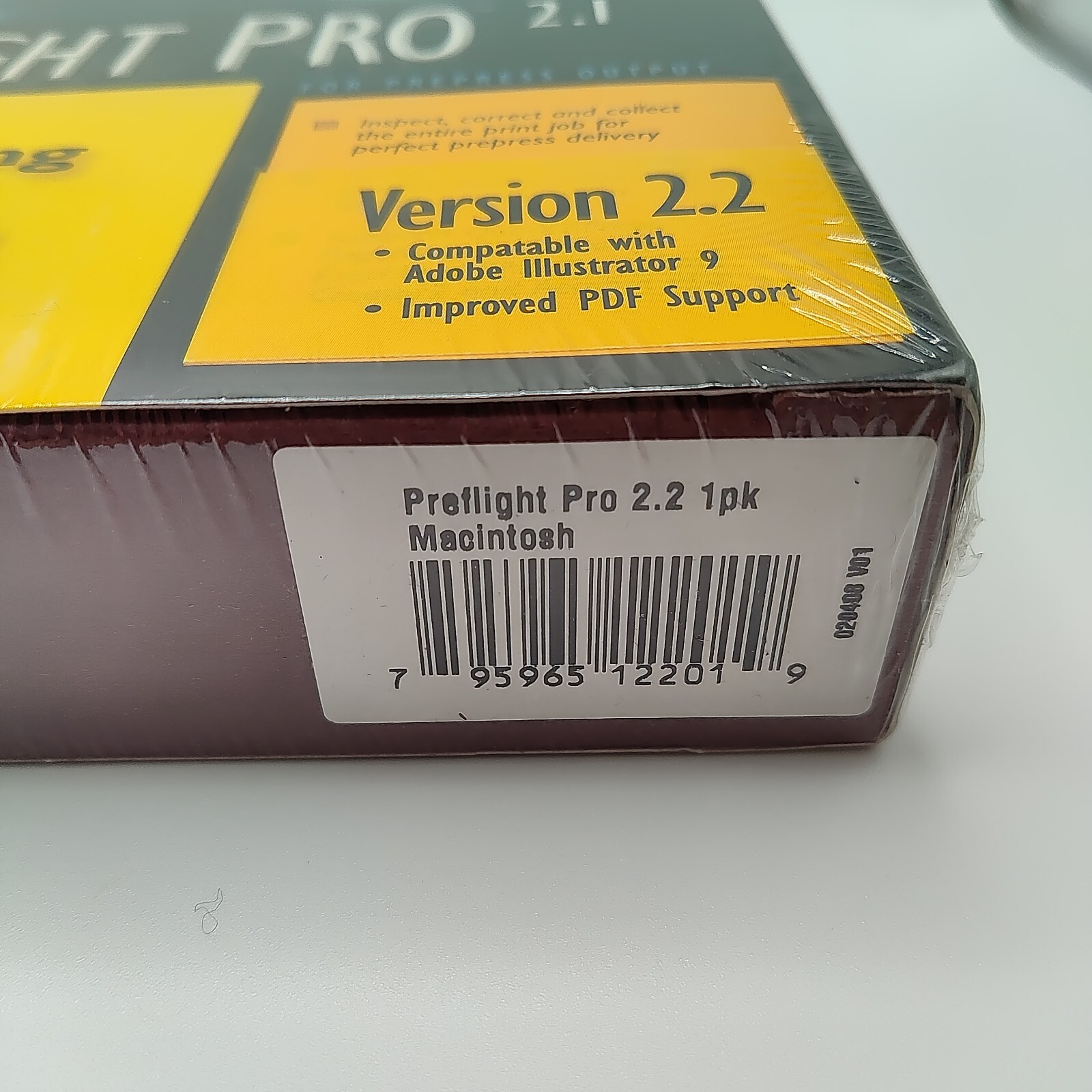 Rare Brand New Sealed 1988 Extensis Preflight Pro 2.1 Package Collectible