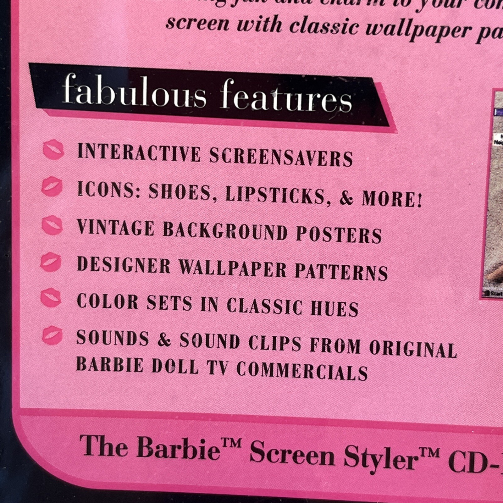 Vintage Barbie Screen Styler CD ROM 1997 Kit Mattel Windows 3.1 95 Sealed Unopen