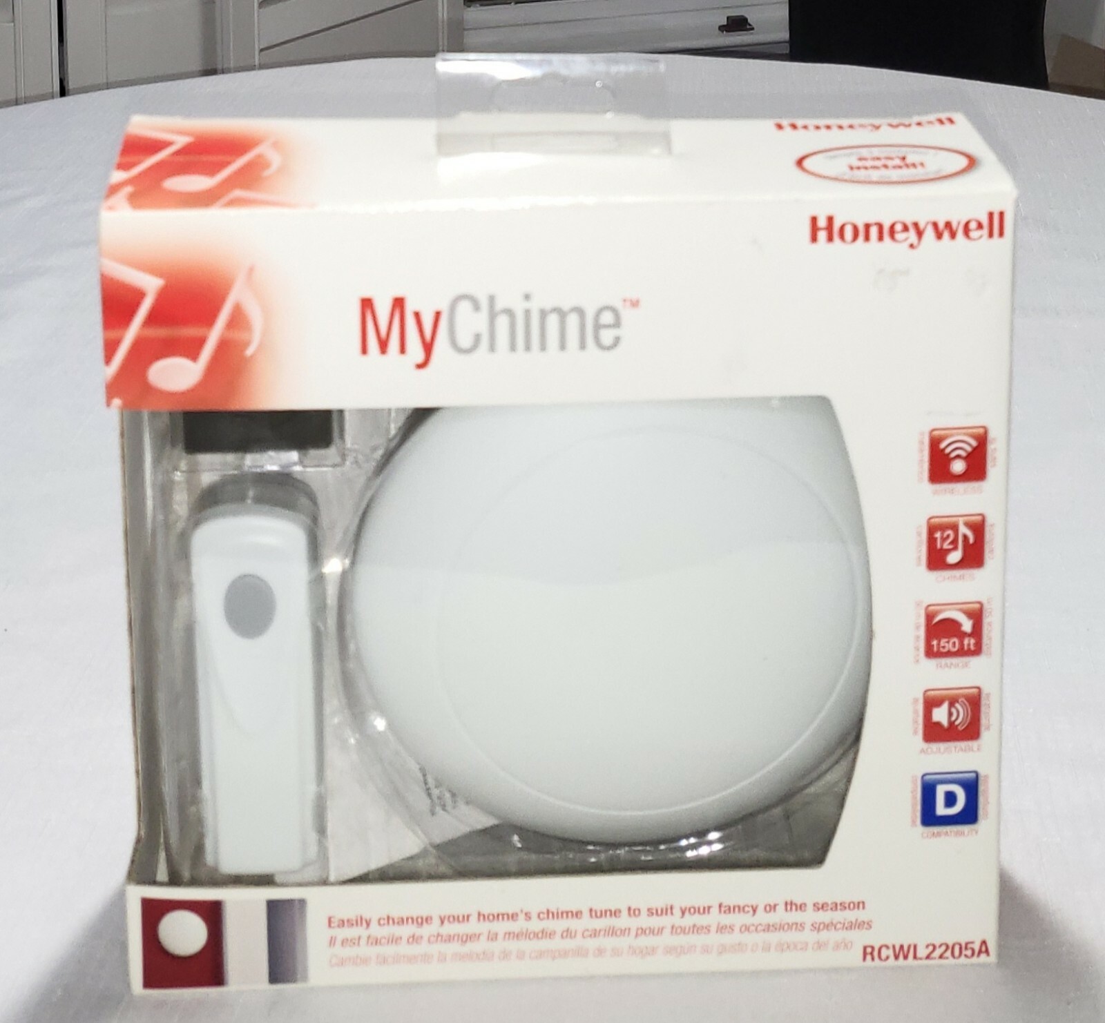 My Chime Honeywell RCWL2200A,Wireless Door Chime & Push Button Programmable NEW,