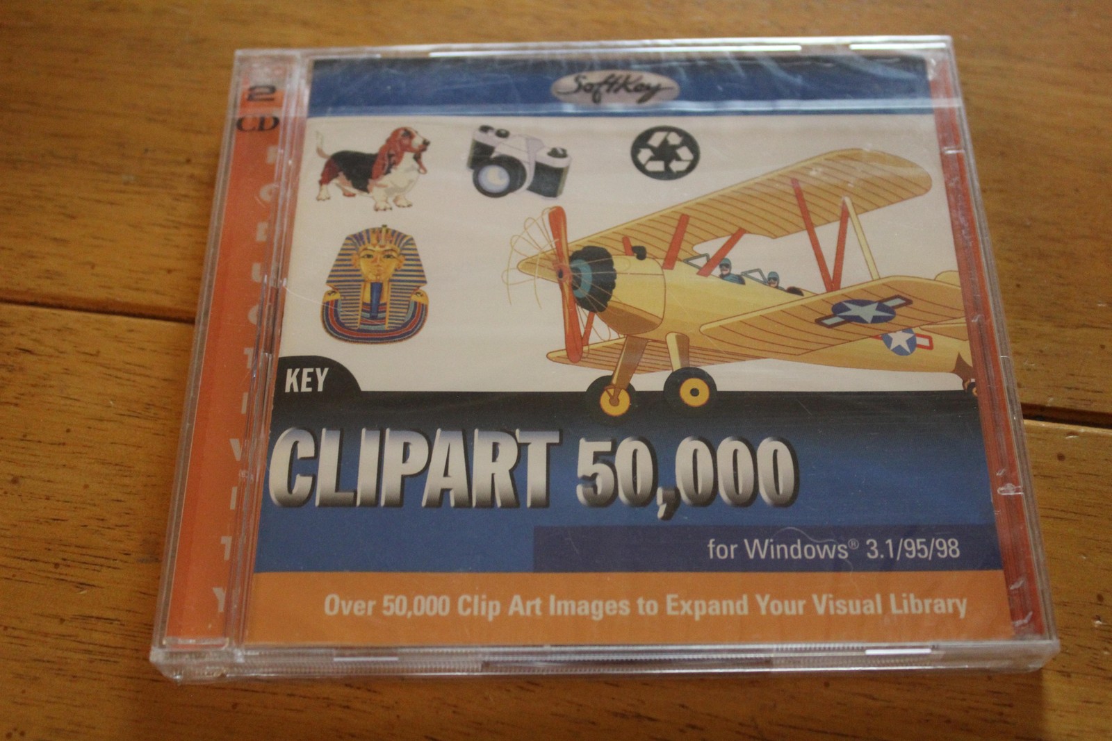 SoftKey Key ClipArt 50,000 CD-ROM For Windows 3.1 95 98 PC Software NEW Sealed