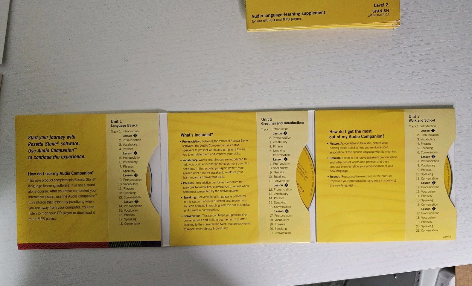 Rosetta Stone Espanol Spanish Latin America Level 1, 2, 3 Version 3 Read Desc