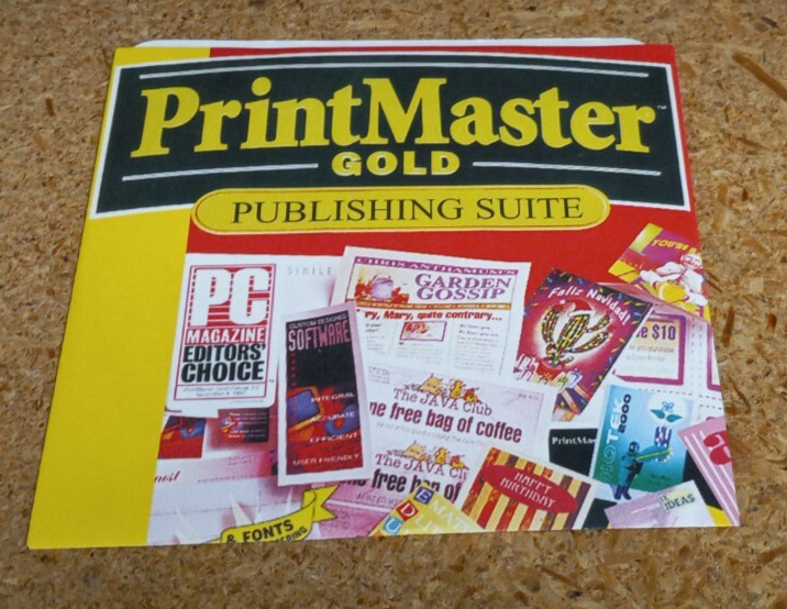 PrintMaster Gold 4.0 Publishing Suite – (1997 Just Mindscape, Inc) – Used CD-ROM