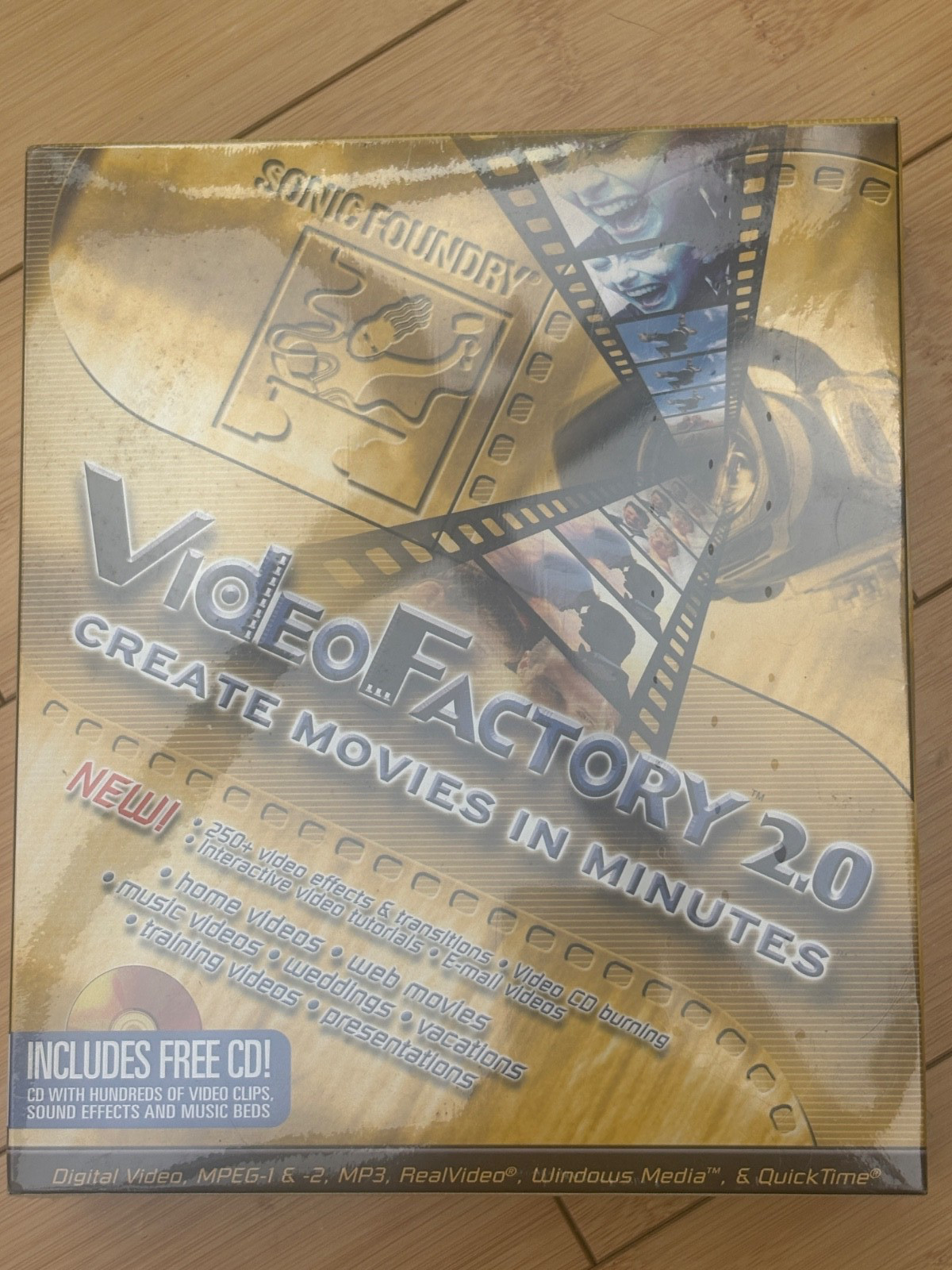SONIC FOUNDRY VIDEO FACTORY 2.0 MOVIES IN MINUTES WINDOWS NEW SEALED