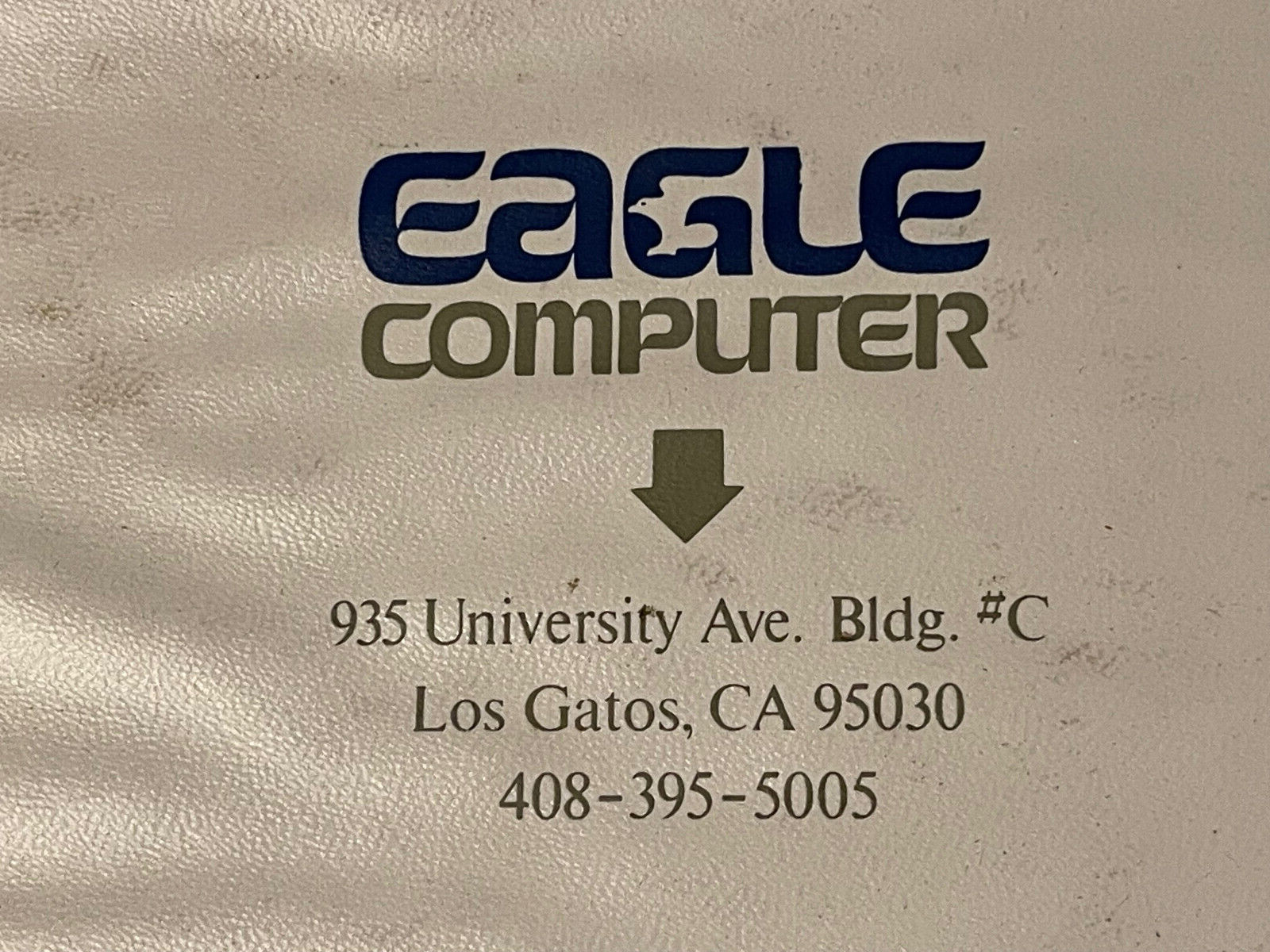 EAGLE COMPUTER HARD DISK USERS MANUAL COLLECTIBLE VINTAGE VERY RARE 1982 HISTORY