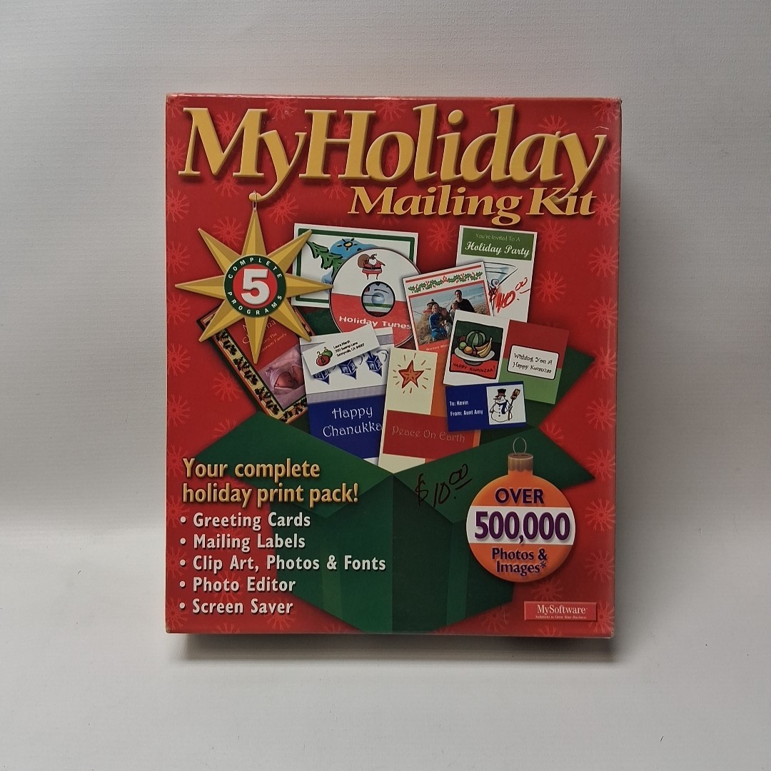 My Holiday Mailing Kit for Windows 95 to XP Brand New Factory Sealed CD-ROM