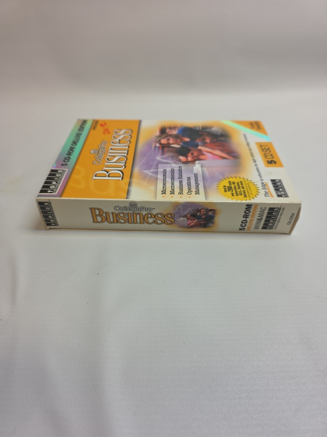 College Pro Business software set of 5 CD-ROMs, never used. In black CD holders.