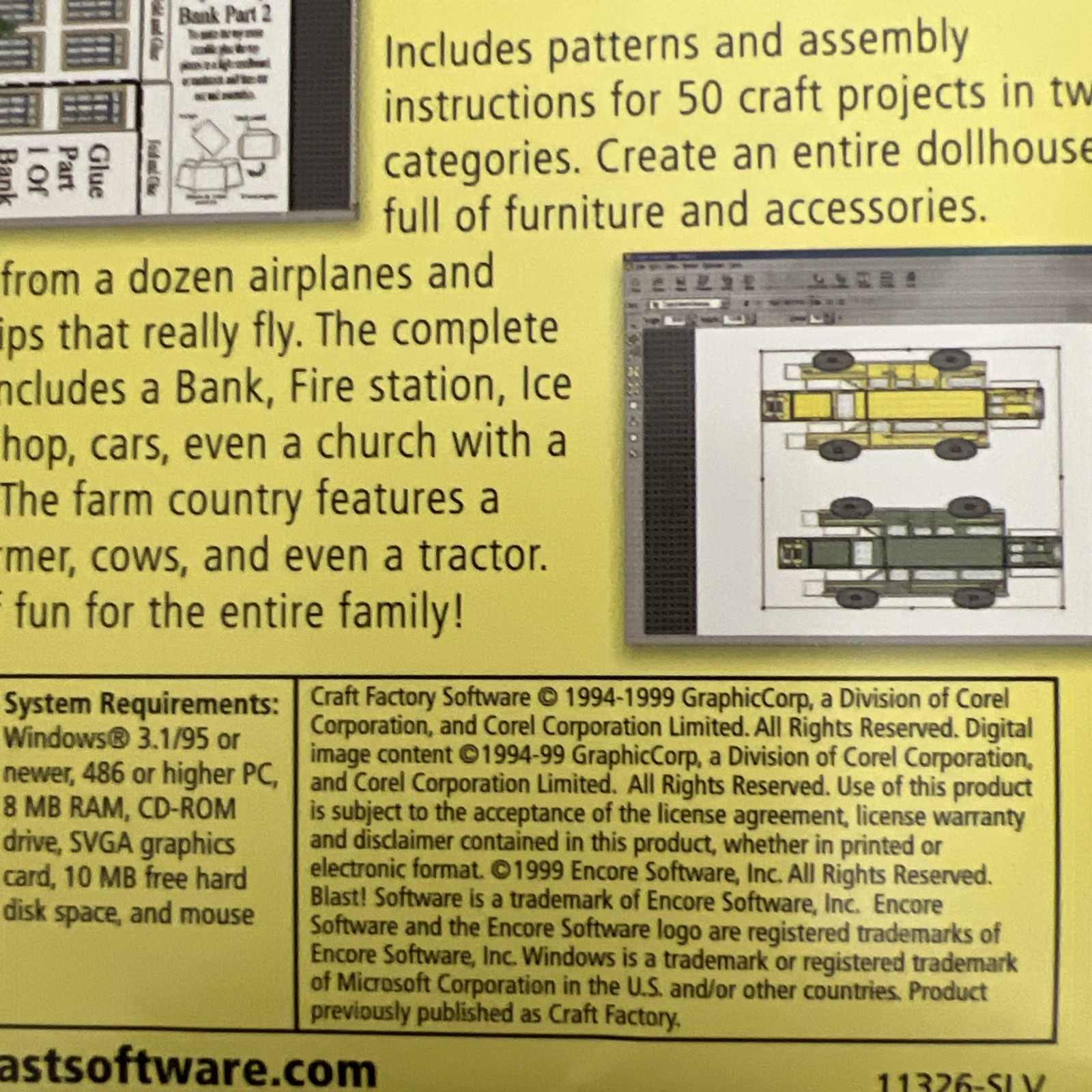 Family Craft projects Blast Software CD-ROM Sealed