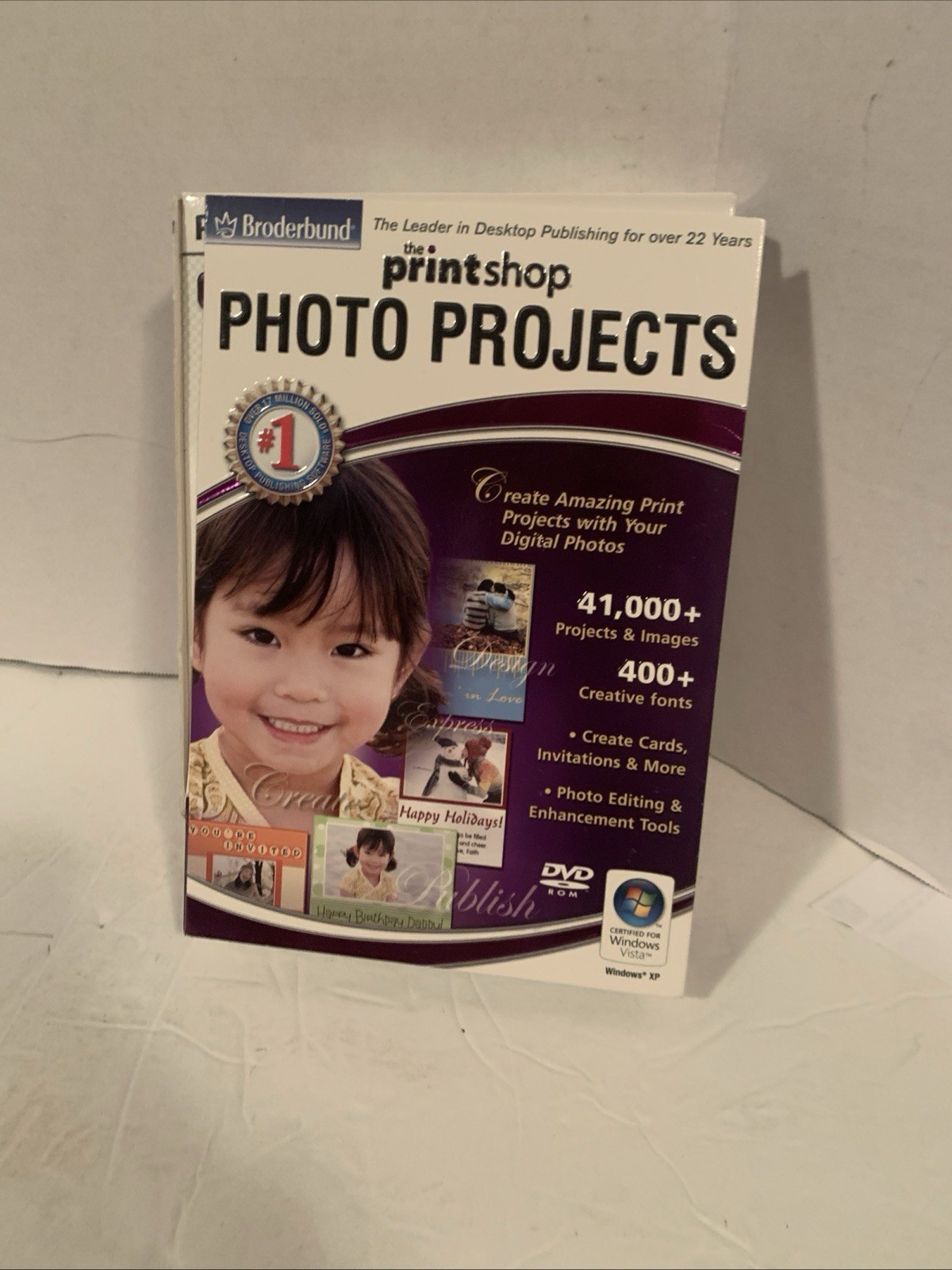 Broderbund PrintShop For Vista 2002-2007 Publishing Software CD Desktop Nib